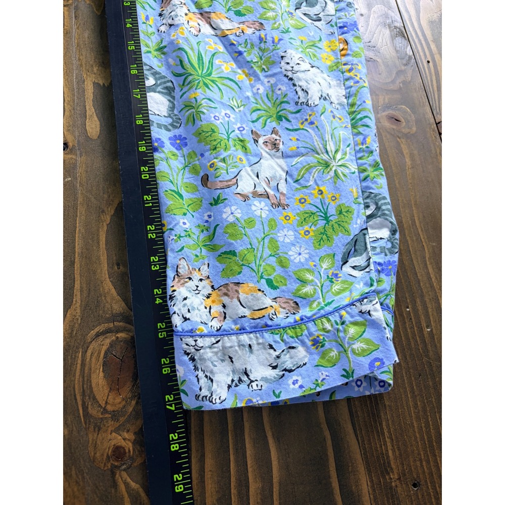 Printfresh Pajama Pants Womens S Blue Must Love Cats Print Cotton Lounge - Picture 12 of 13